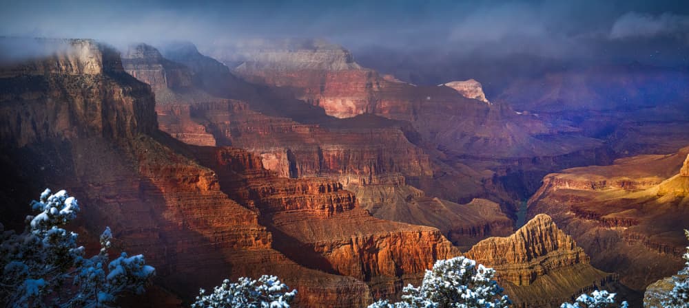 Grand Canyon Winter Glow by Kenneth-Wei Zeng — canvas wall art