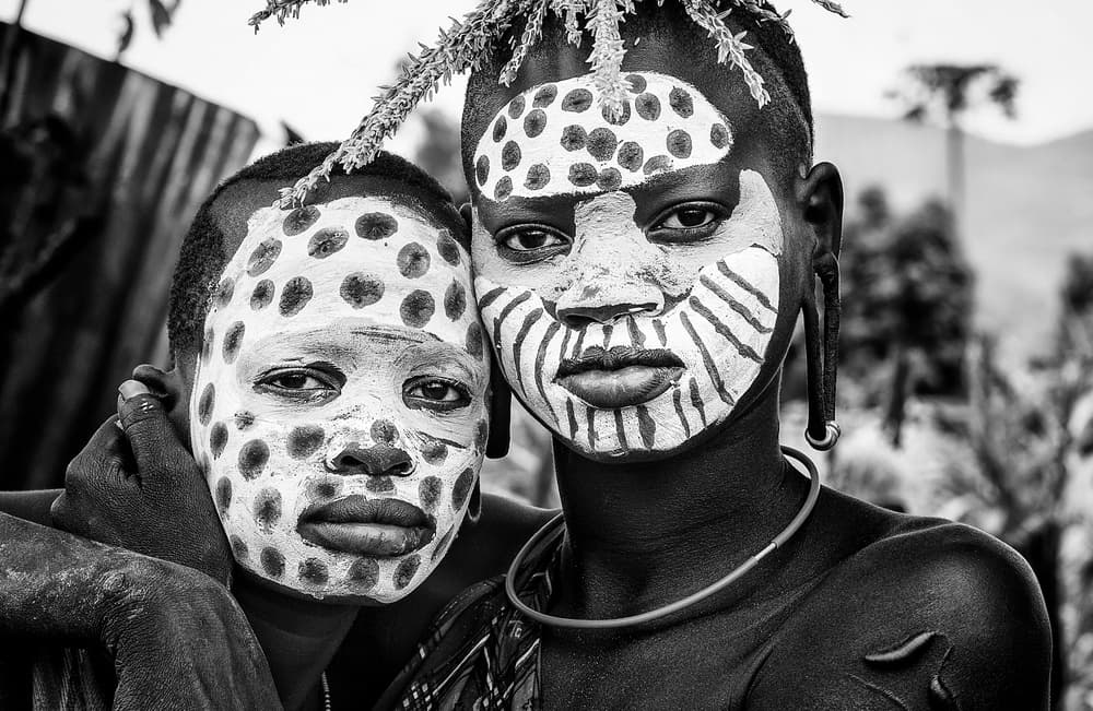 Painted Tribal Youth by Joxe Inazio Kuesta Garmendia — canvas wall art
