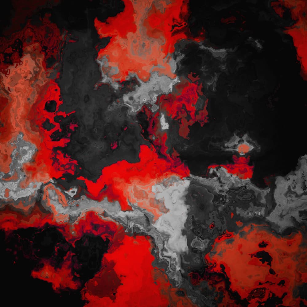 Molten Red Abstract by Justyna Jaszke — canvas wall art