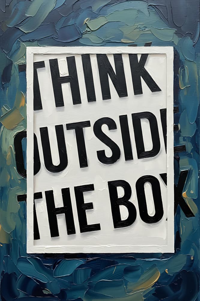 Think Outside The Box by HUGO — canvas wall art