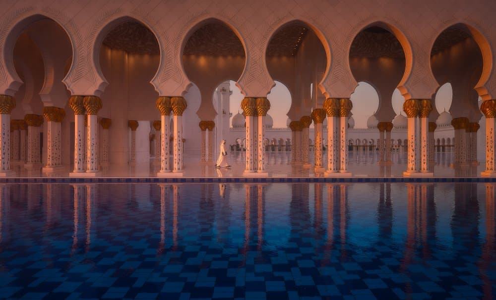 Twilight Mosque Majesty by Javier de la Torre — canvas wall art