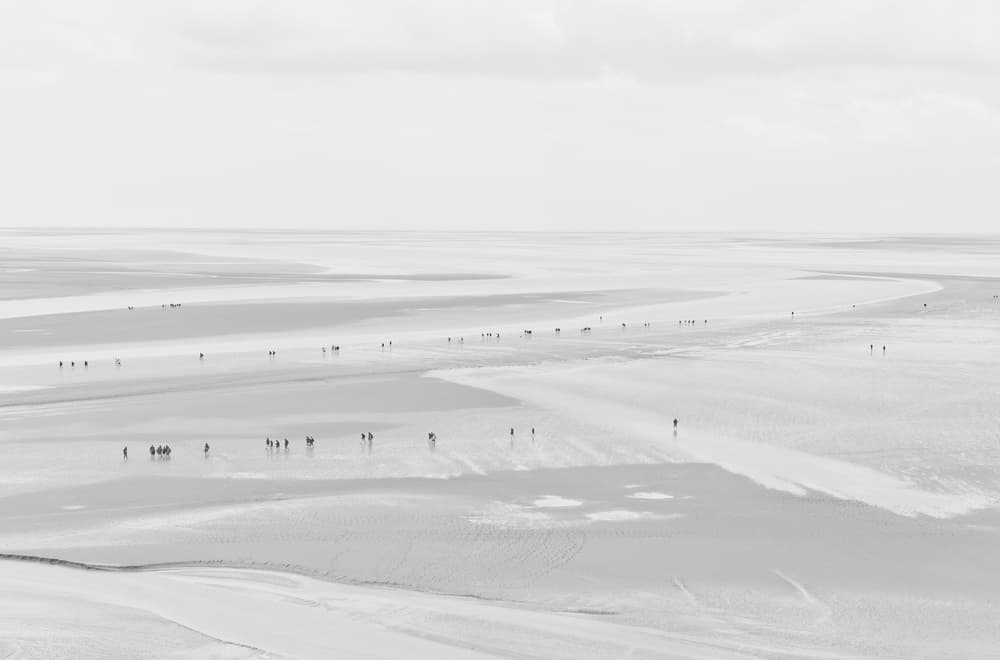 Vast Tidal Beach Walk by Lorenzo Grifantini — canvas wall art