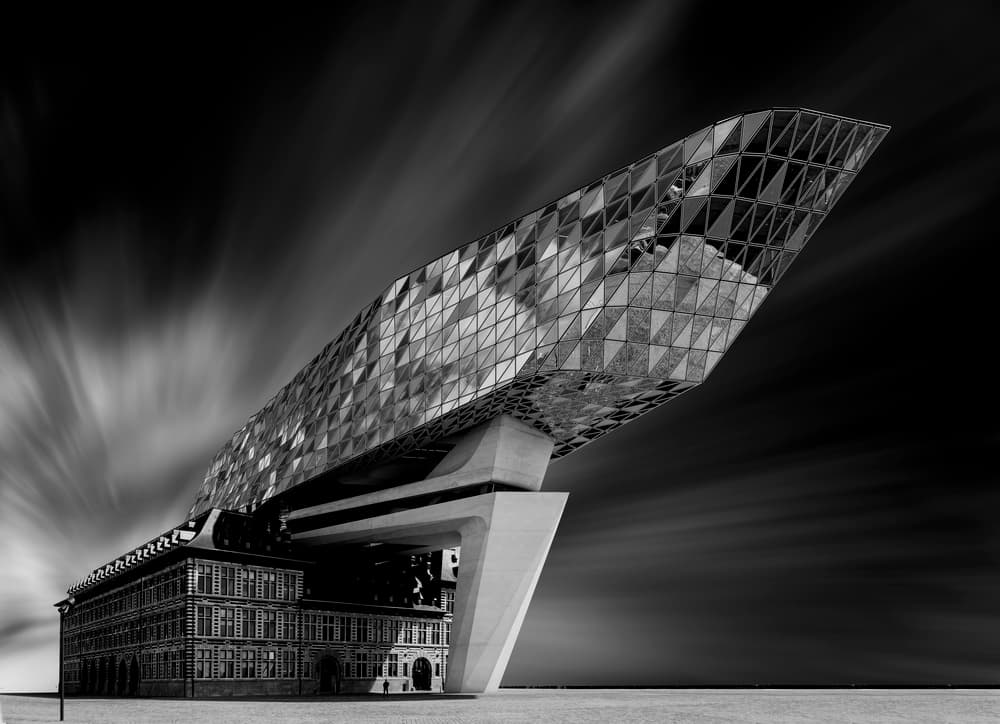 Antwerp Port House Contrast by Greetje van Son — canvas wall art