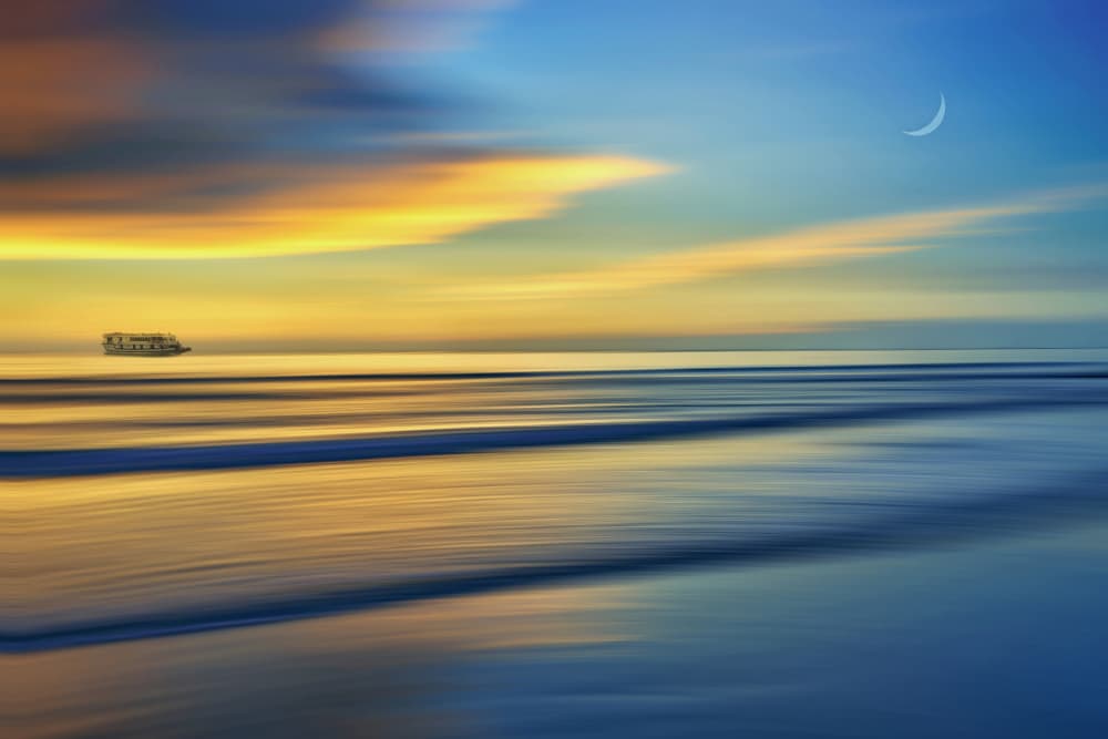 Dreamy Sunset Seascape by MingLun Tsai (蔡明倫) — canvas wall art