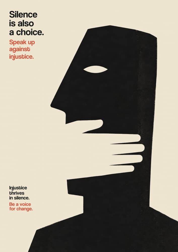 Silenced Voice by Patryk Krygowski — canvas wall art
