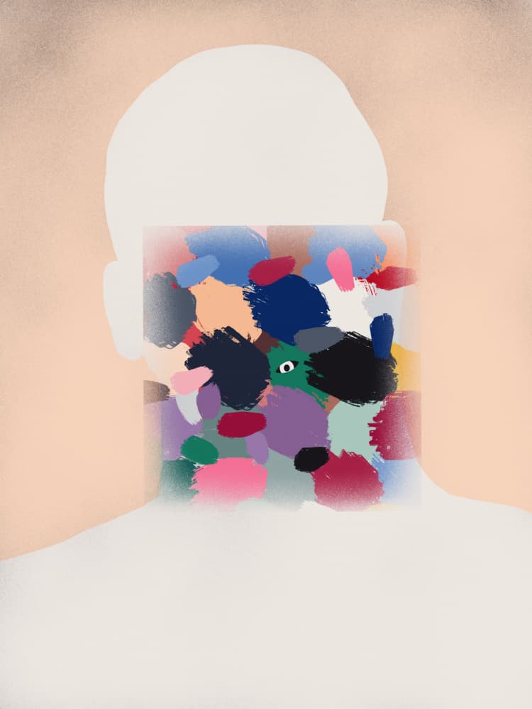 Colorful Abstract Identity by Little Dean — canvas wall art