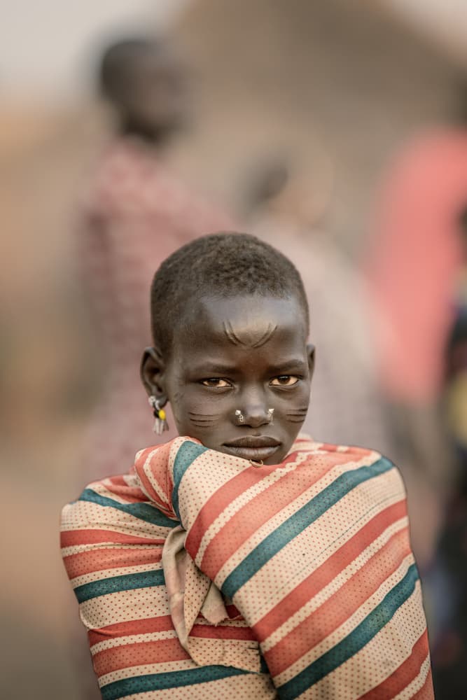African Girl Gaze by Trevor Cole — canvas wall art