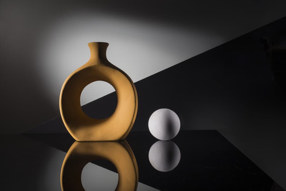 Geometric Vase Reflection by Evgeniy Popov — canvas wall art