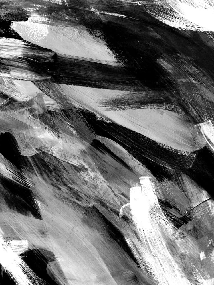 Dynamic Monochrome Strokes by kathrinmay — canvas wall art
