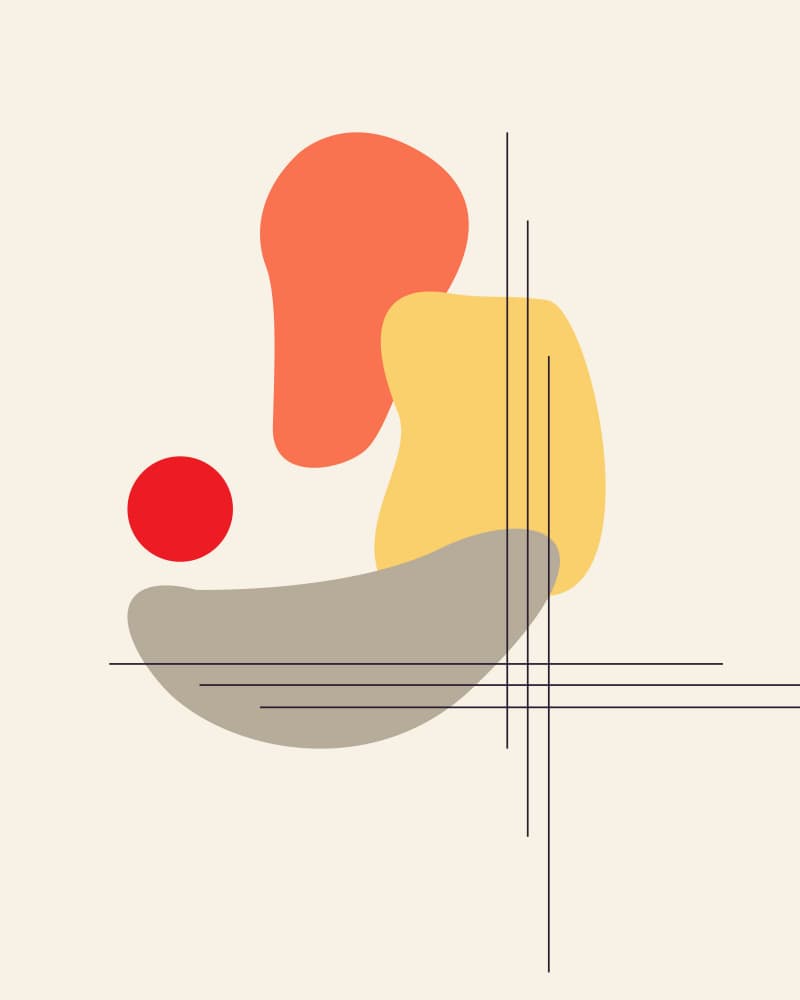 Organic Abstract Forms by Vesuvik Designs — canvas wall art