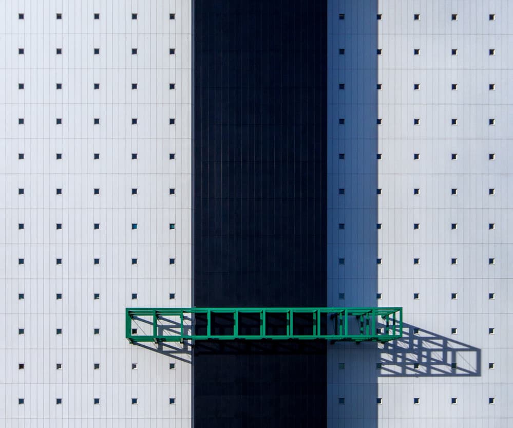 Green Structure Shadow by Theo Luycx — canvas wall art