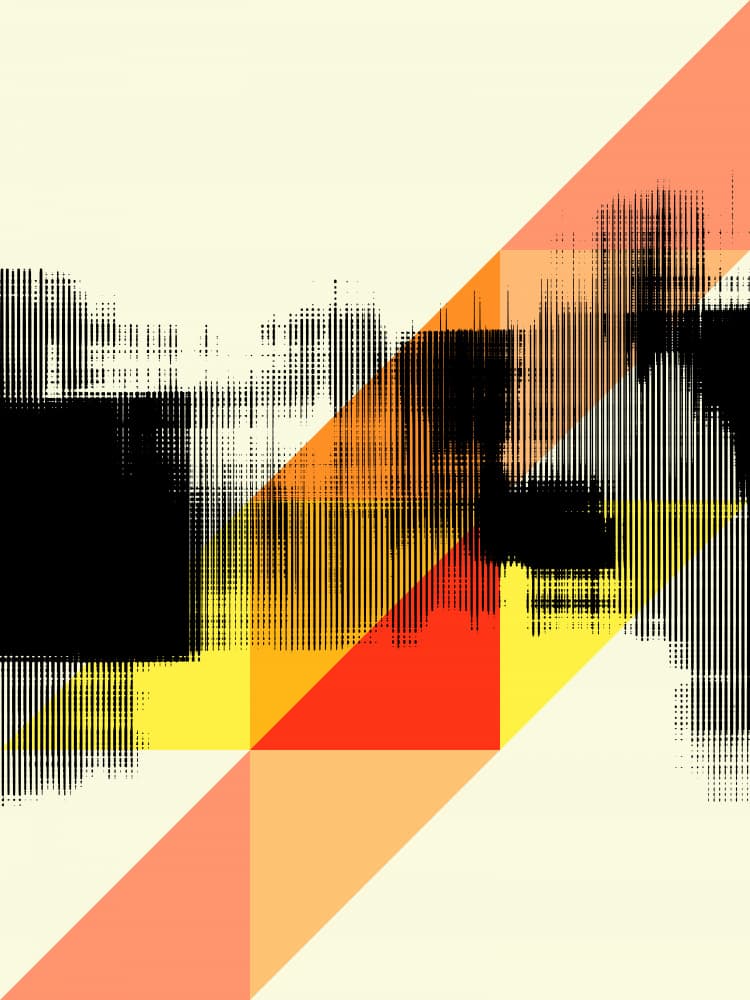 Dynamic Geometric Lines by Petr Strnad — canvas wall art