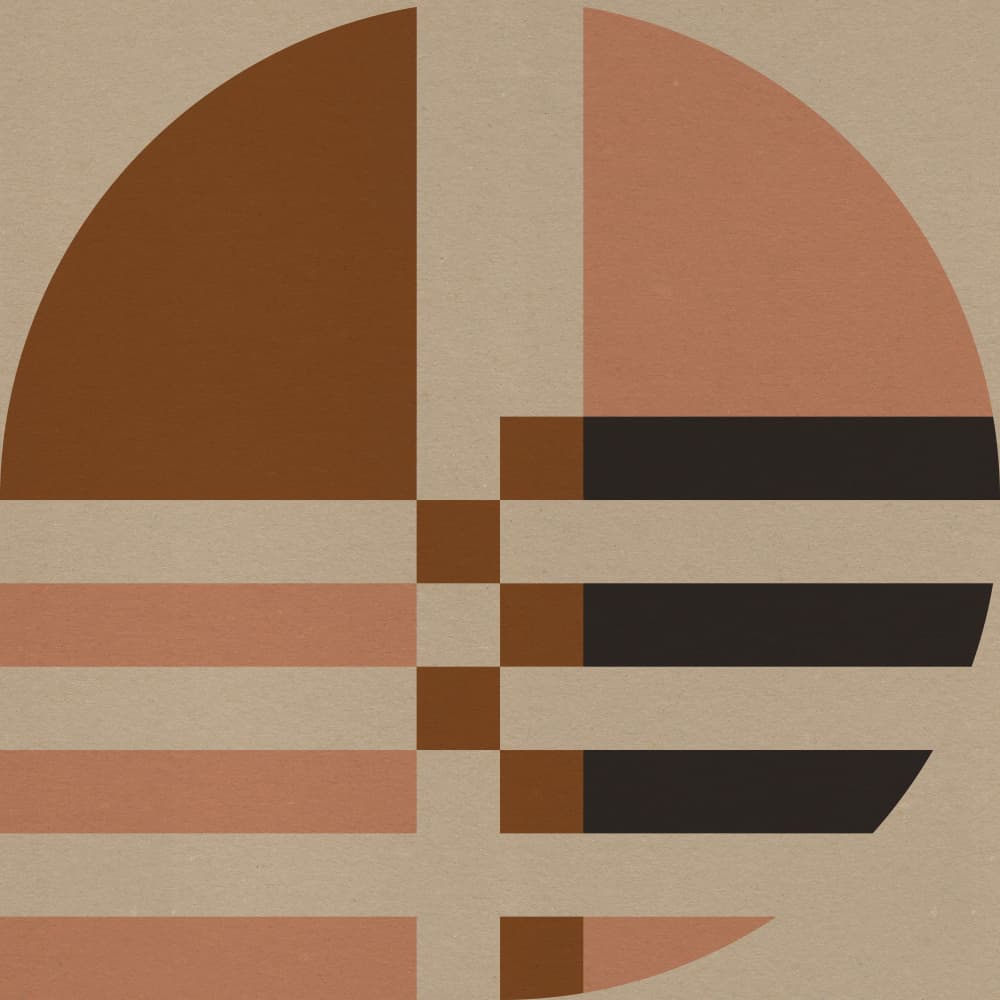 Modern Geometric Earth Tones by Dina Dankers — canvas wall art