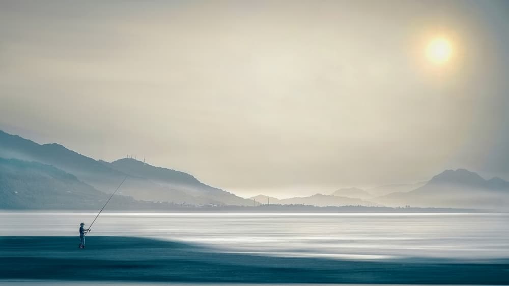 Ethereal Morning Fishing by MingLun Tsai (蔡明倫) — canvas wall art