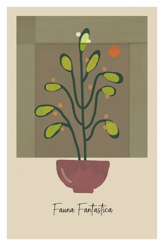 Fantastic Potted Botanicals by casa cartissi — canvas wall art