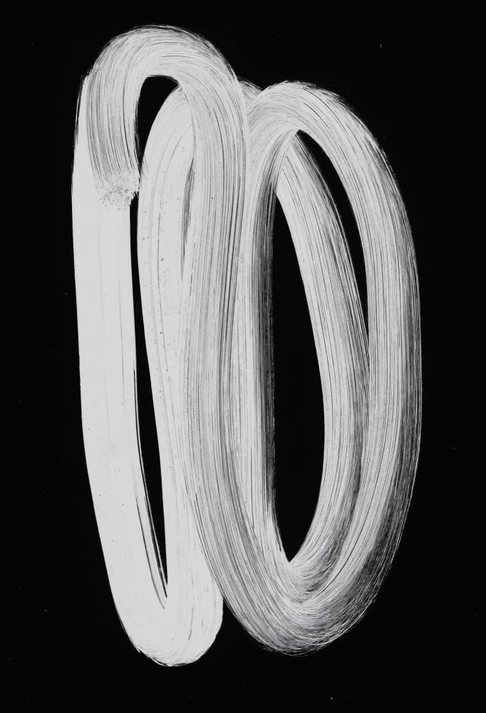 Intertwined White Lines by Santhosh ch — canvas wall art