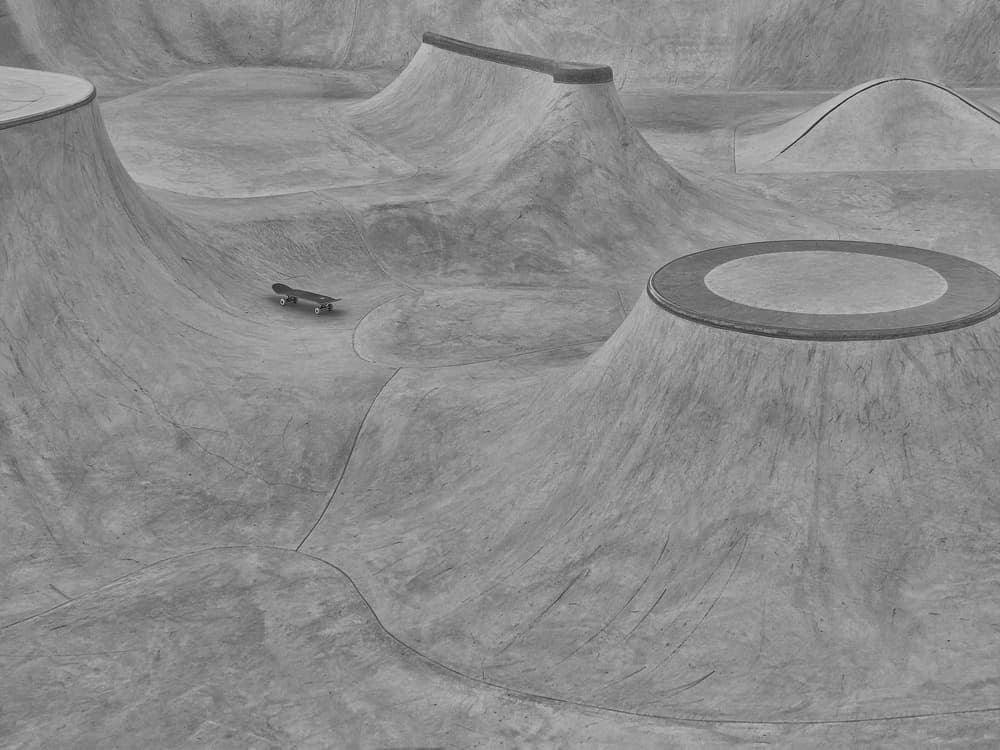 Lonely Skateboard Park by Klaus Lenzen — canvas wall art