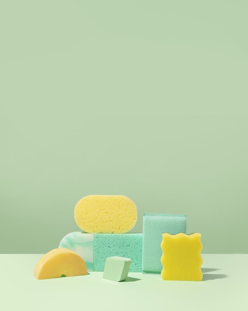 Pastel Sponges Still Life by Julia Ramiro — canvas wall art