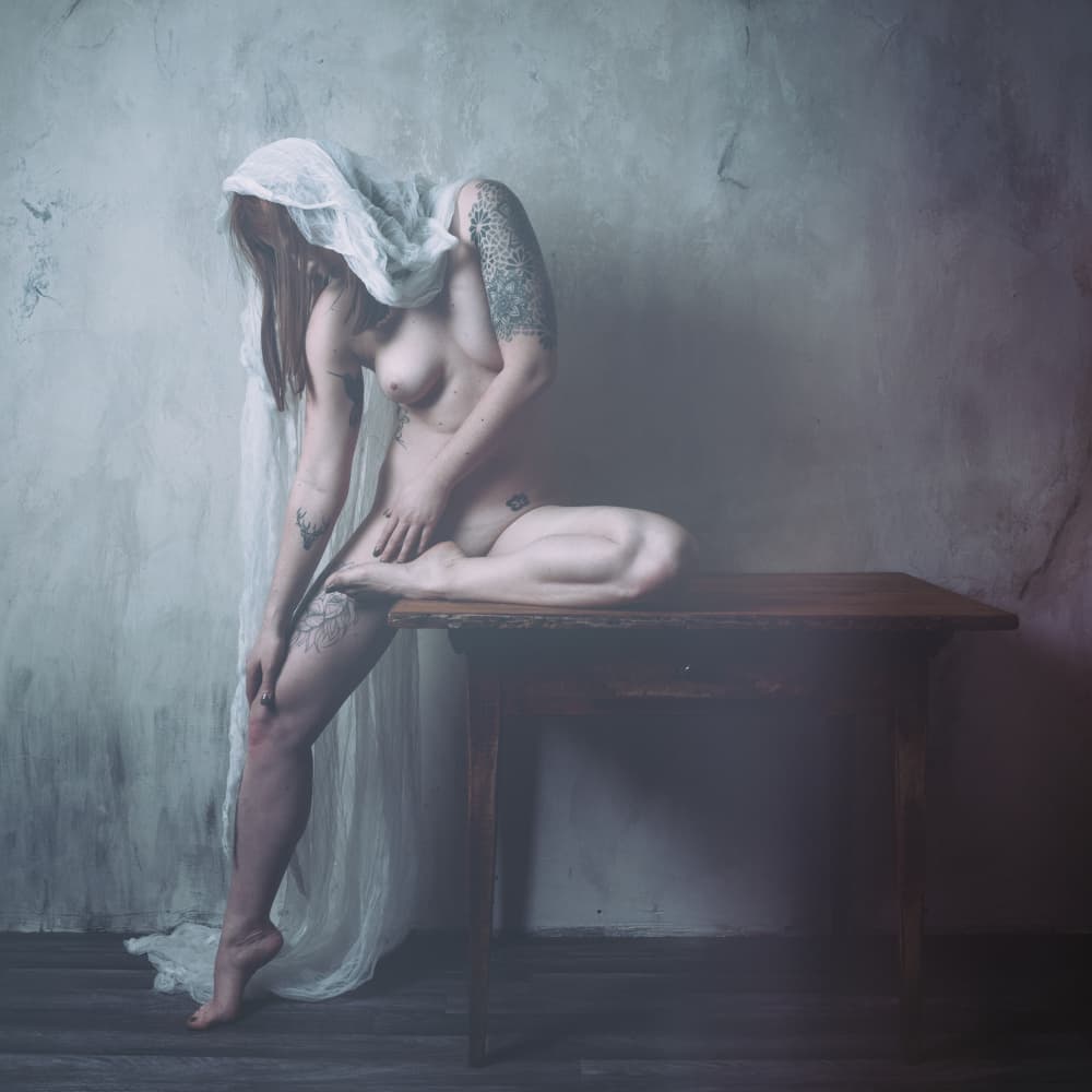 Ethereal Draped Figure by Ruth Franke — canvas wall art
