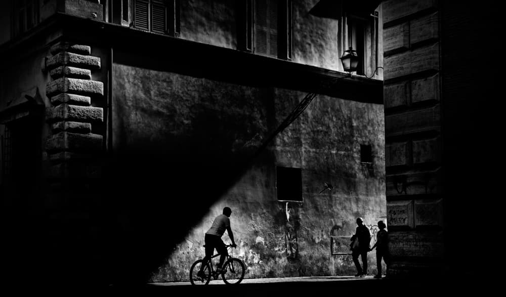 Night City Passage by Antonio Grambone — canvas wall art