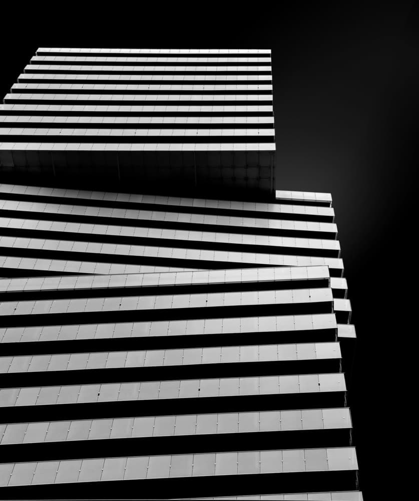 Modern Striped Architecture by Ivan Huang — canvas wall art