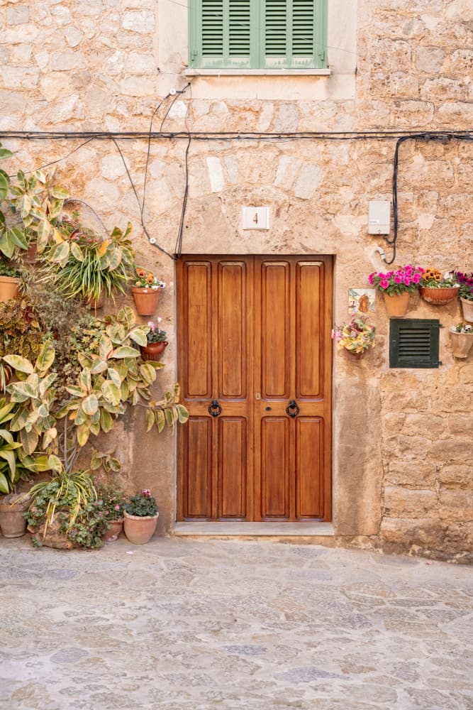 Rustic Mediterranean Doorway by Henrike Schenk — canvas wall art