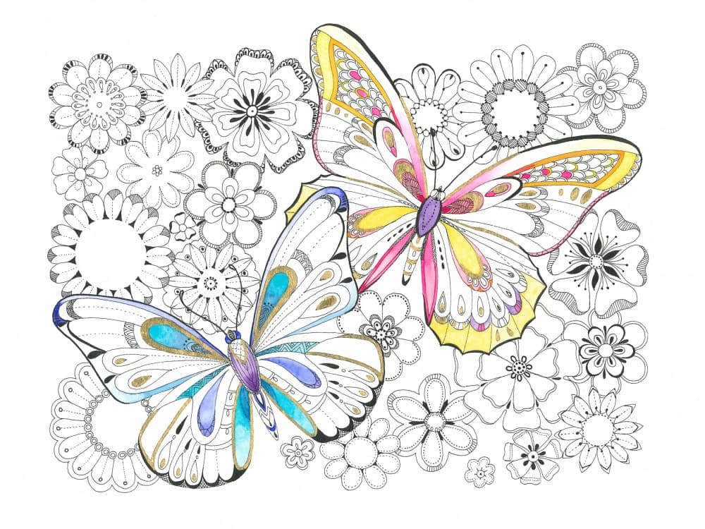 Butterflies Delicate Tints by Isabelle Brent — canvas wall art