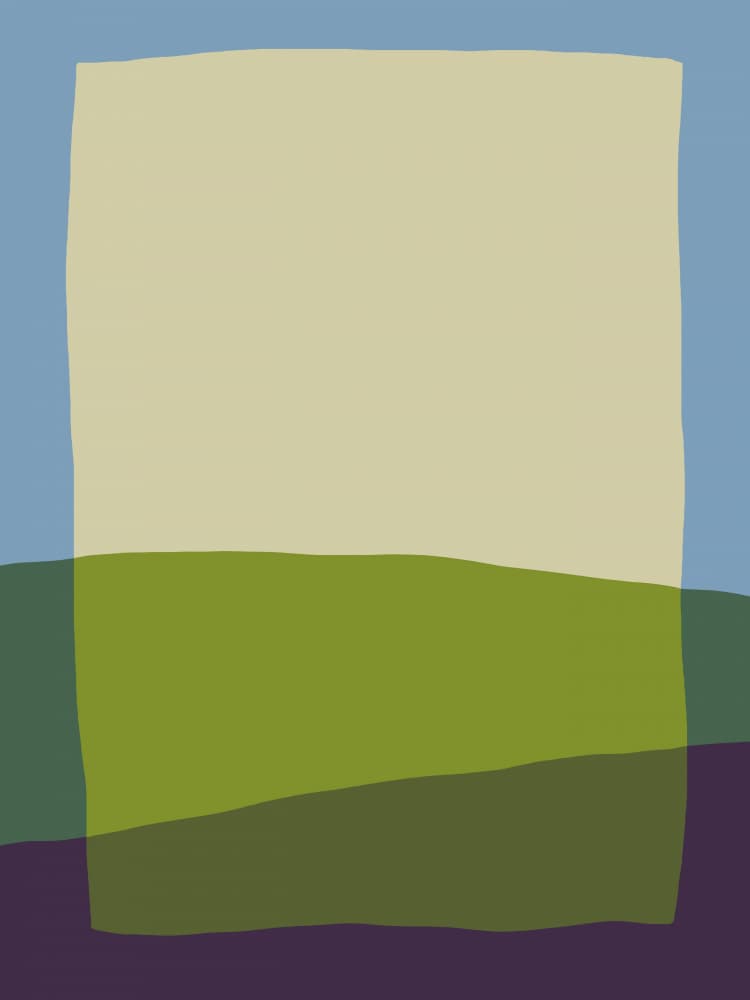 Serene Abstract Landscape by Little Dean — canvas wall art