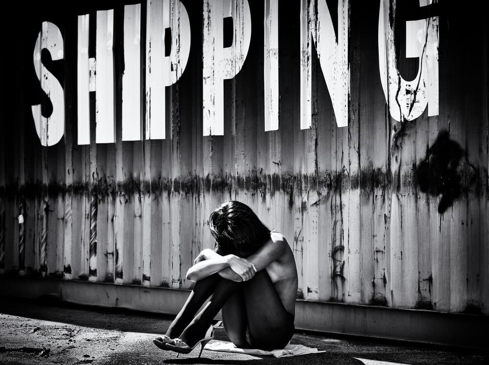 Vulnerable Woman Shipping by Jürgen Hartlieb — canvas wall art