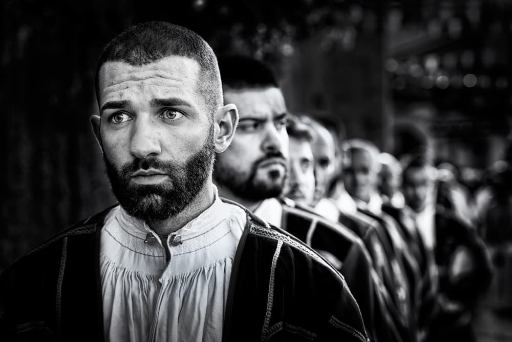 Pensive Man Traditional Attire by Giovanni Cavalli — canvas wall art