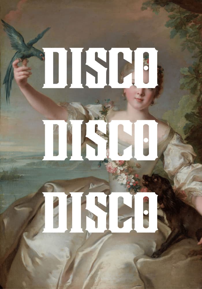 Classical Disco Portrait by Athene Fritsch — canvas wall art