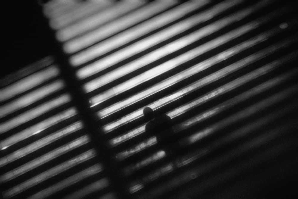 Figure in Striped Light by Teruhiko Tsuchida — canvas wall art