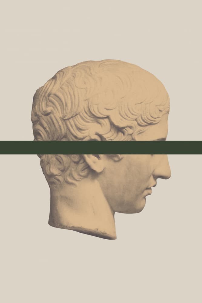 Modern Classical Profile by Talitha McQueen — canvas wall art