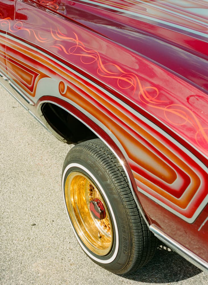 Custom Red Lowrider by Bethany Young — canvas wall art