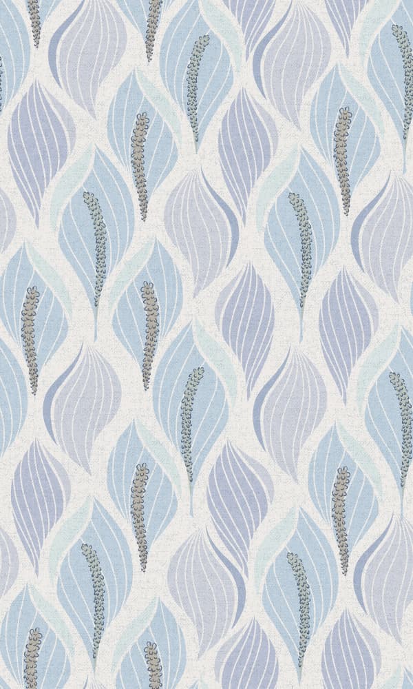 Soft Blue Petal Pattern by Annick — canvas wall art