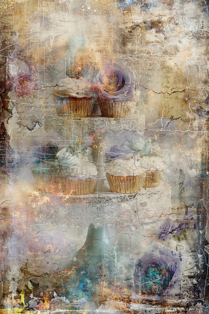Vintage Cupcake Dreams by Rafal Kulik — canvas wall art