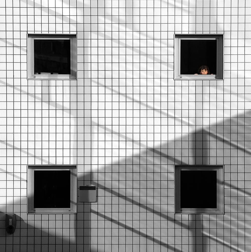 Curious Child Grid Wall by Huib Limberg — canvas wall art