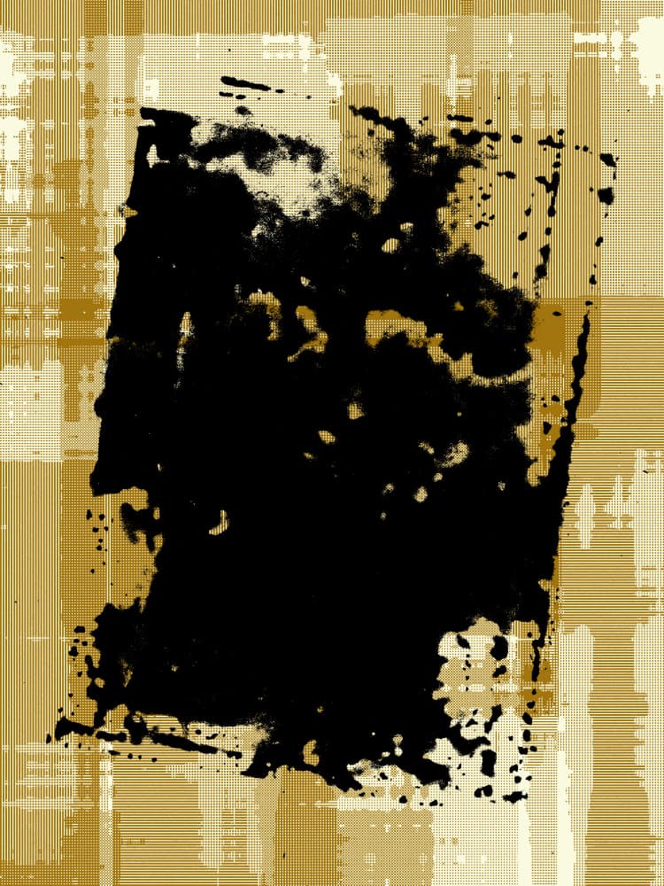 Abstract Grunge Gold by Petr Strnad — canvas wall art