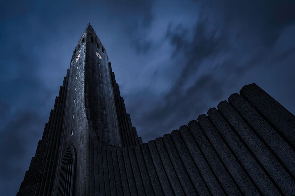Imposing Church Tower by Jingshu Zhu — canvas wall art