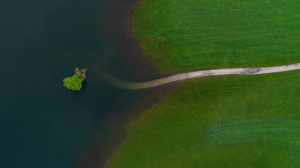 Green Island Path by Ales Krivec — canvas wall art