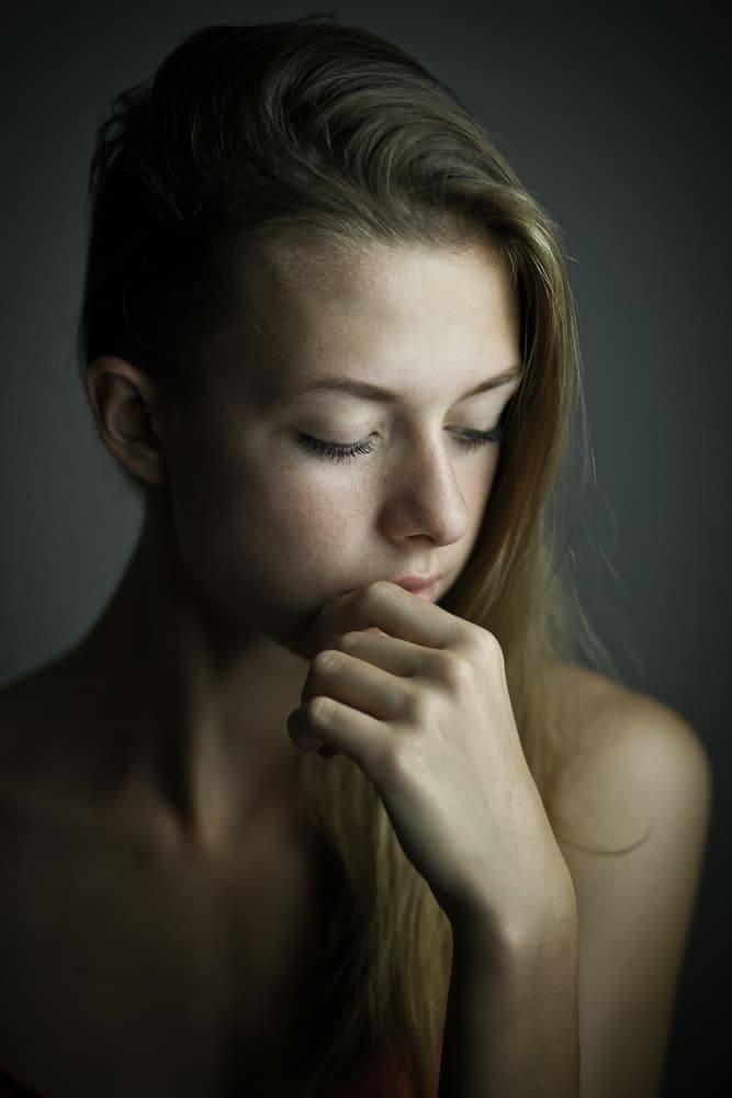 Pensive Young Woman by Ildiko Neer — canvas wall art