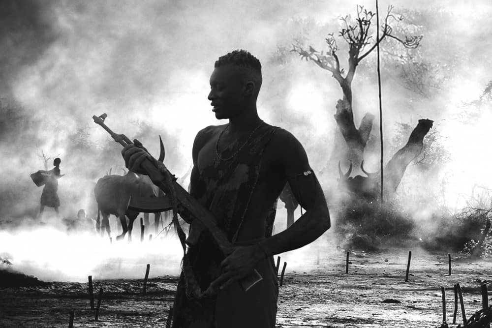 Armed Man Smoke by Svetlin Yosifov — canvas wall art