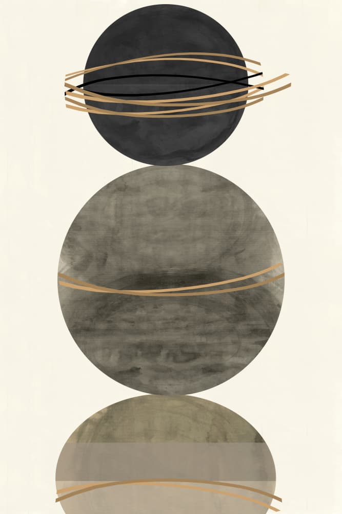 Modern Abstract Stack by casa cartissi — canvas wall art