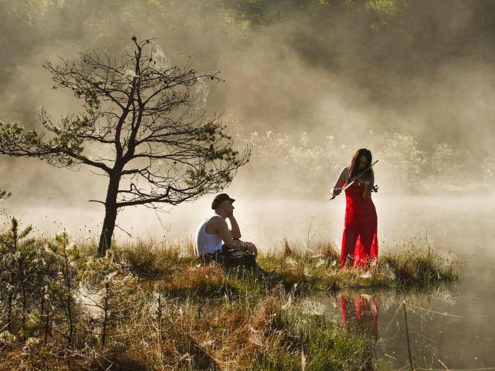 Misty Morning Melody by Leszek Paradowski — canvas wall art