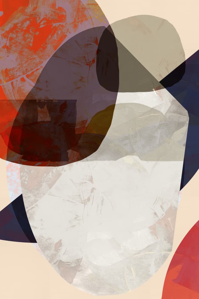 Earthy Abstract Shapes by cartissi — canvas wall art