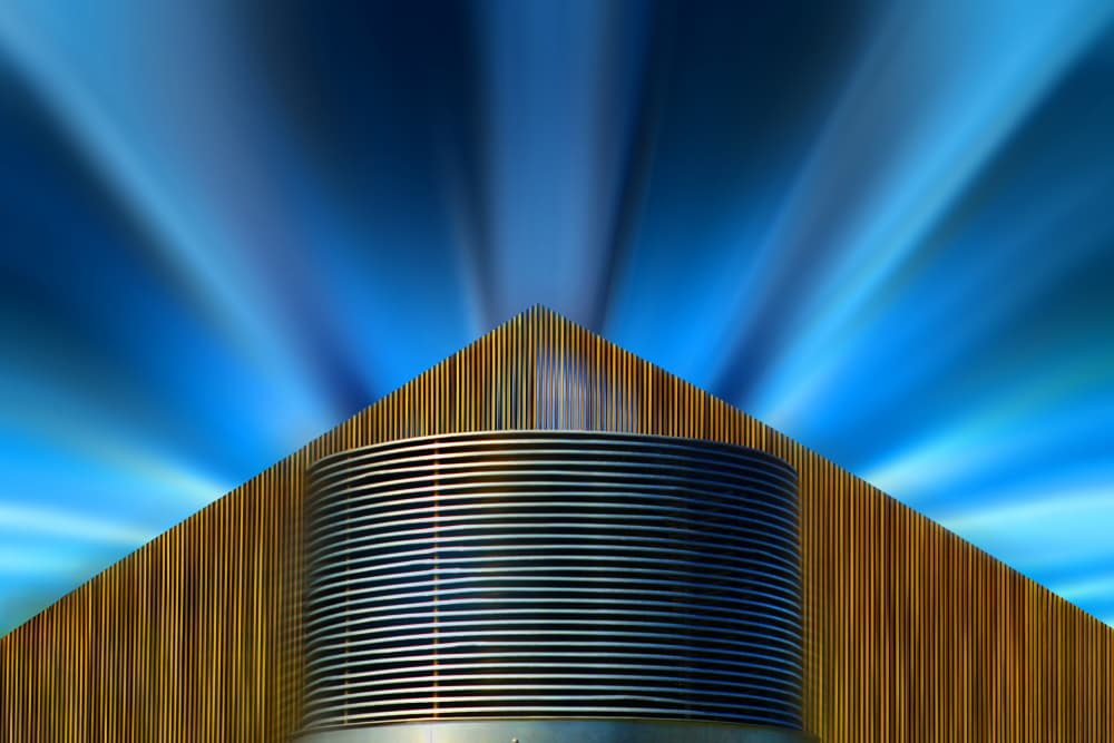 Modern Structure Radiance by Hans-Wolfgang Hawerkamp — canvas wall art