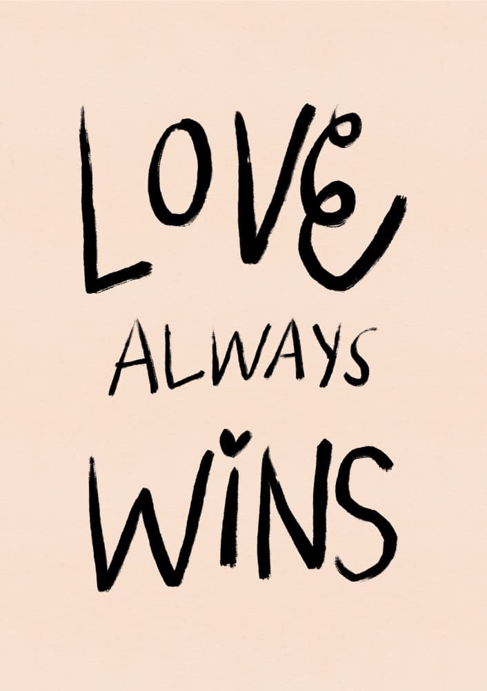 Love Always Wins by Dirkie Nell — canvas wall art