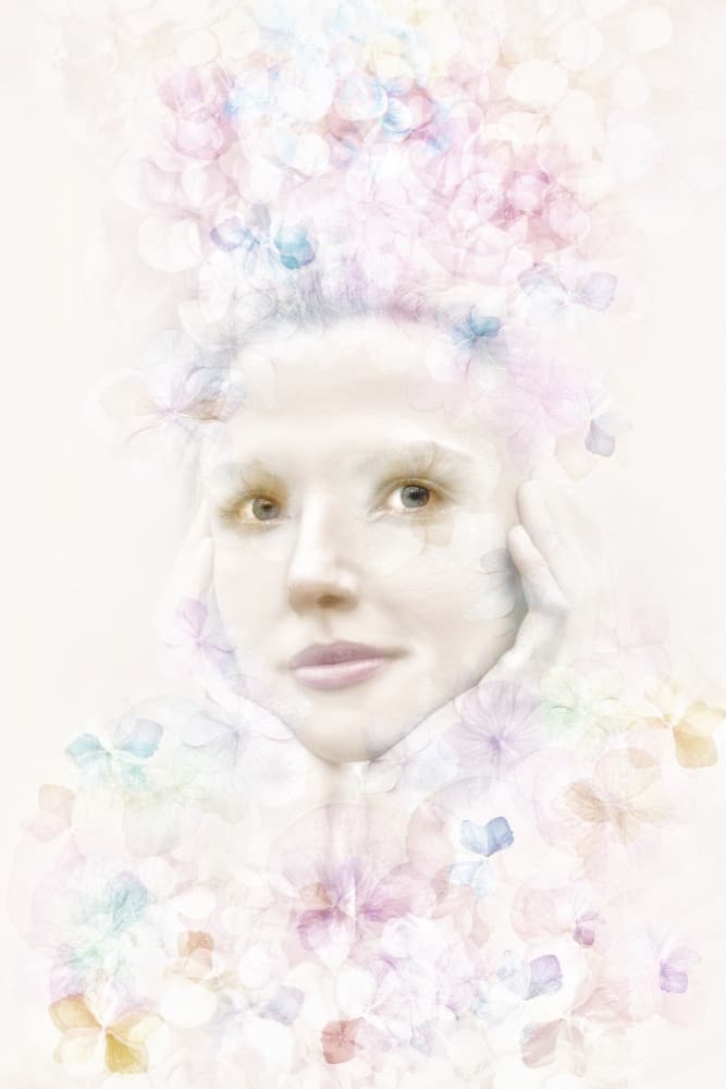 Ethereal Woman Bloom by Ludmila Shumilova — canvas wall art