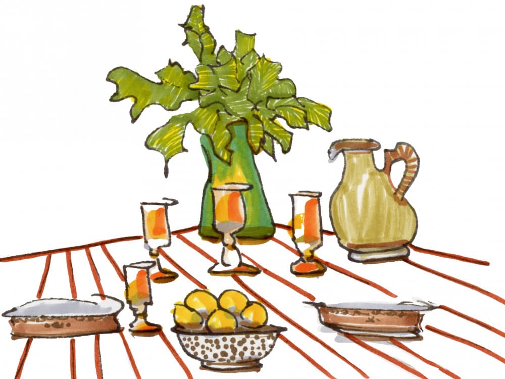 Rustic Table Setting by Breanna Megan Studio — canvas wall art
