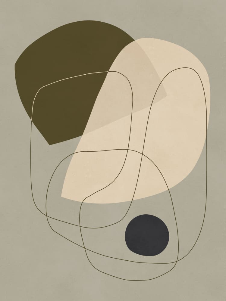 Organic Abstract Forms by Vitor Costa — canvas wall art